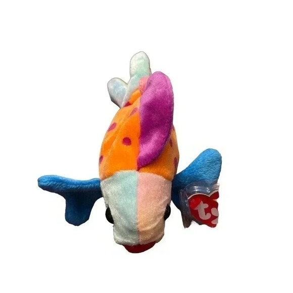 Ty Beanie Baby - LIPS the Fish (8 Inch) MINT with MINT TAGS - Stuffed Plush Toy - Picture 3 of 3